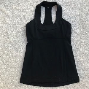 Lululemon scoop neck black yoga tank